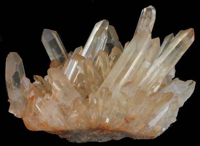 Tangerine Quartz Crystal Cluster - Madagascar #58840
